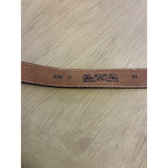 Circle Y Of Yoakum South Western Leather Belts Tooled Carved Native NEW Sz 30-32 - Picture 11 of 16